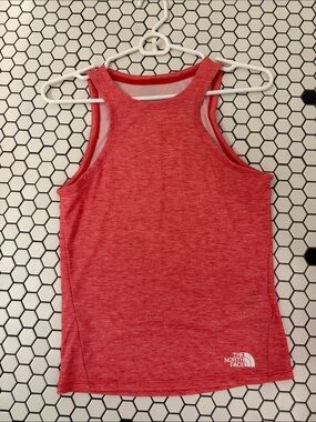 The North Face Heather Coral Red Racerback Tank- Women’s Small